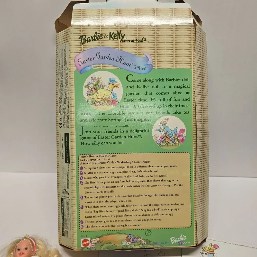 Barbie & Kelly Easter Garden Hunt Doll Gift Set Special Edition VTG 2000 Mattel